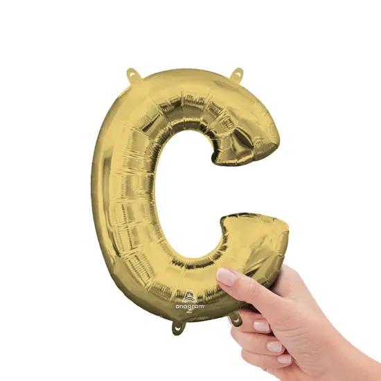 Anagram&reg; 16 Inch Letter C White Gold Air Fill Only {1}