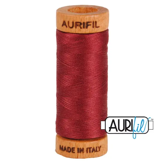 Dark Carmine Red (2460) | 80wt Small Spool (274M / 300Y) | Aurifil Thread {1}