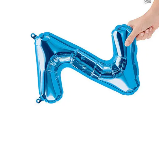 NorthStar Balloons&reg; 16 Inch Letter Z Blue Air Fill Only {4}