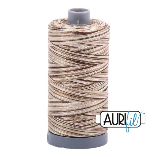 Nutty Nougat - Variegated (4667) | 28wt Large Spool (750M / 820Y) | Aurifil Thread {1}