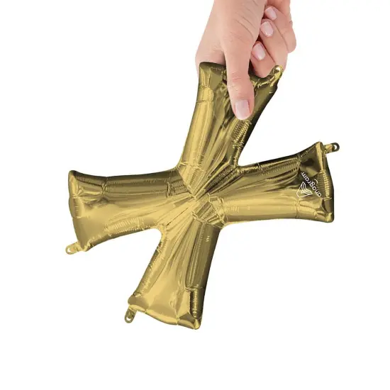 Anagram&reg; 16 Inch Letter X White Gold Air Fill Only {3}