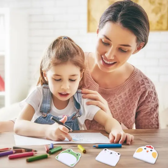 24 Pads Cute Sticky Notes Kawaii Fun Animal Sticky Notes Pads Bulk Cartoon Memo Self Adhesive for Veterinary Gift Office School Tab Animal Party Supplies(Classic Animals) {5}