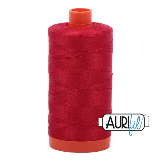 Red (2250) | 50wt Large Spool (1300M / 1422Y) | Aurifil Thread {1}