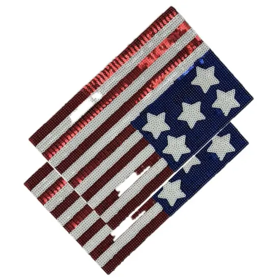 American Flag Patch 12inch X 7 inch {4}