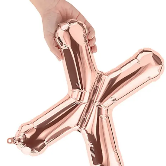 NorthStar Balloons&reg; 16 Inch Letter X Rose Gold Air Fill Only {4}