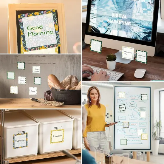 9 Pieces Flower Sticky Notes Adhesive Flower Memo Notes Self-Stick Note Pads for School Office Home Supplies Students Teachers Present, 9 Styles {4}