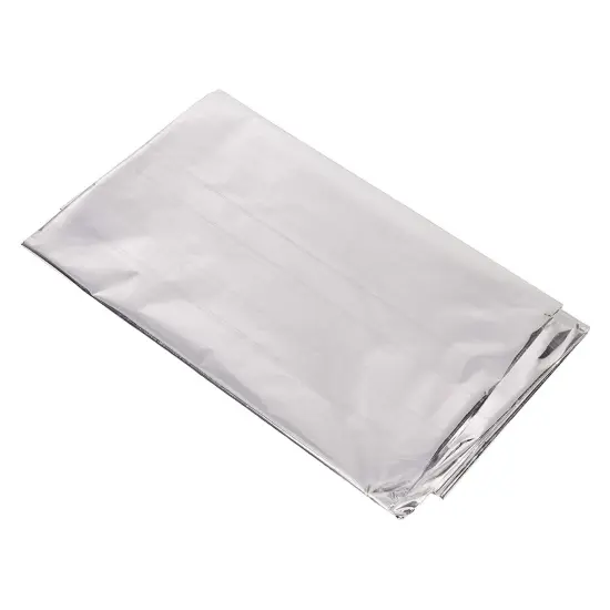 3 Pack Metallic Silver Plastic Tablecloth for Birthday Party Decorations (Shiny Foil, 54x108) {7}