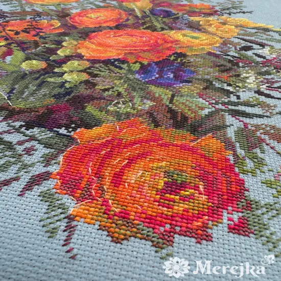 Sunlit Petals K-270 Counted Cross-Stitch Kit {5}