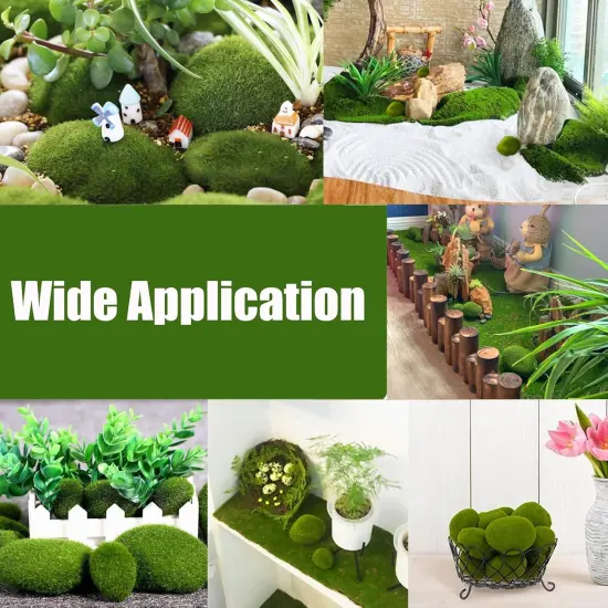 50 Pcs Artificial Moss Rocks &ndash; Lifelike Greenery for DIY & Garden Decor {6}