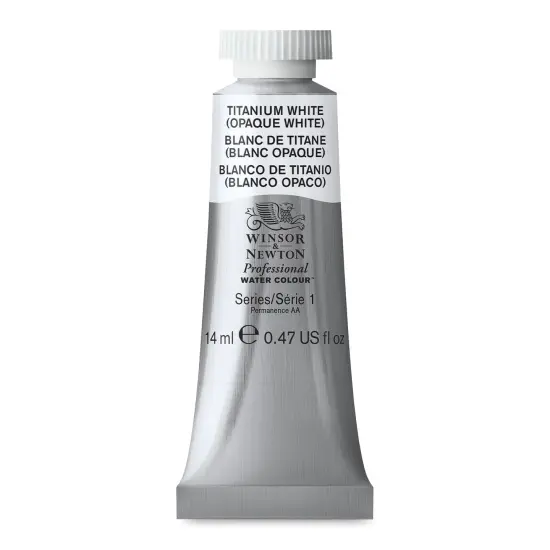 Winsor & Newton Professional Watercolor - Titanium White, 14 ml tube {2}