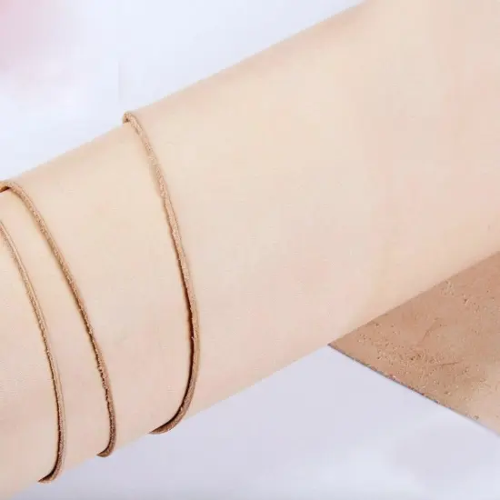 ELW Veg Tanned Leather Shoulder 2/3 oz. (.8-1.2mm) Light Weight 100% Natural Full Grain Leather Tooling Craft Lining Repair Projects Various Sizes: {1}