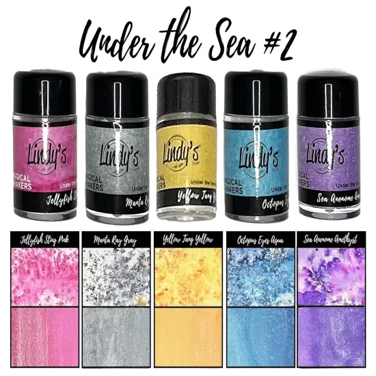 Lindy's Stamp Gang Magical Shaker 2.0 Set 5/Pkg-Under The Sea 2 {1}