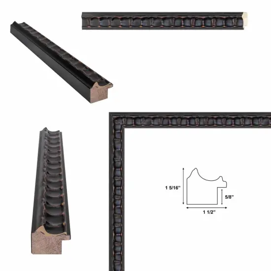 Gotham Gothic Black Ornate Picture Frame 12x16 frame {3}