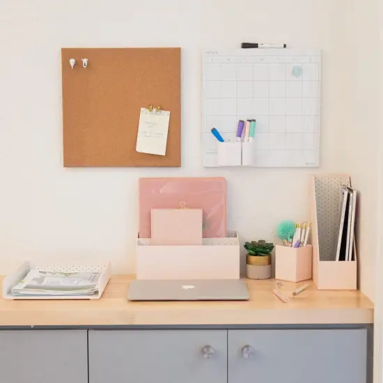 14 x 14 inches - Frameless Square Cork Bulletin Board(Brown) {2}