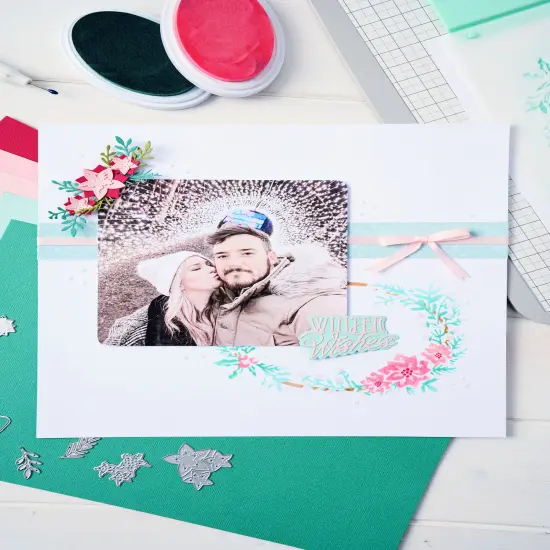 Sizzix A6 Layered Stencils 4/Pkg By Jen Long-Winter Wishes #3 {6}