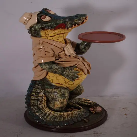 Crocodile Butler Large Statue {4}
