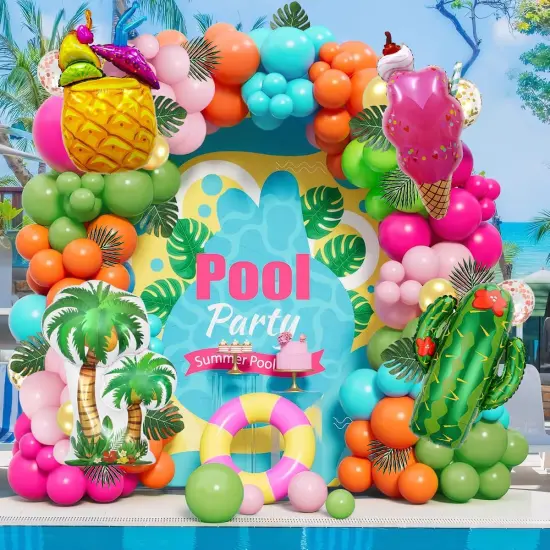200 PCS Summer Tropical Party Decorations {2}