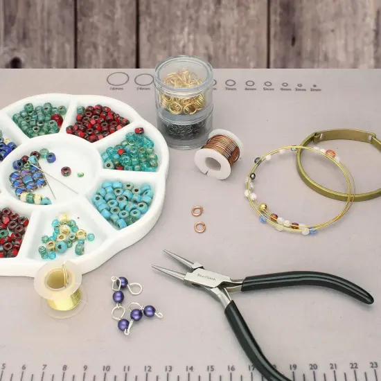 The Beadsmith Chain Nose Pliers &ndash; Extra Fine Tips &ndash; PVC Grip Handle with Double Leaf Springs &ndash; Jewelry Making Tool for Creating Bracelets, Earrings and Necklaces {2}