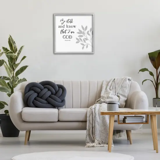 Stupell Industries Be Still Spiritual Proverb Framed Giclee By Val Rhodes {2}