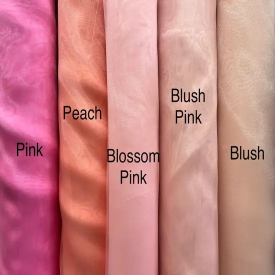 1 Yard Bubblegum Pink Sheer Crystal Organza Fabric for Sewing and Event Decor 58/59 inches wide {3}