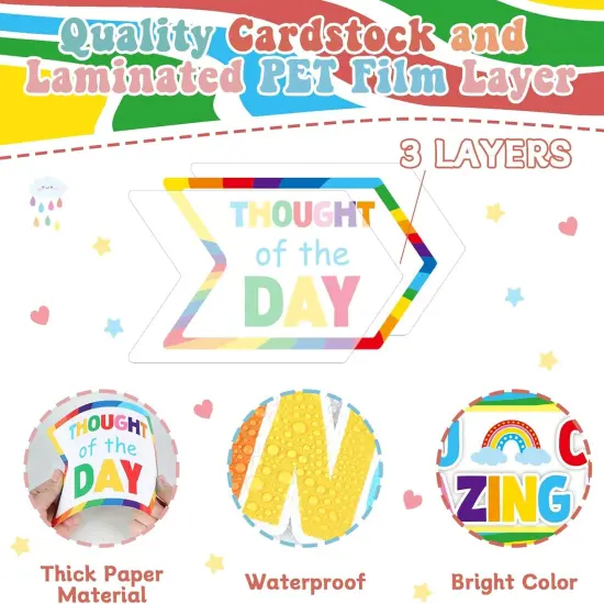 Colorful Alphabet Affirmations Bulletin Board Set {3}