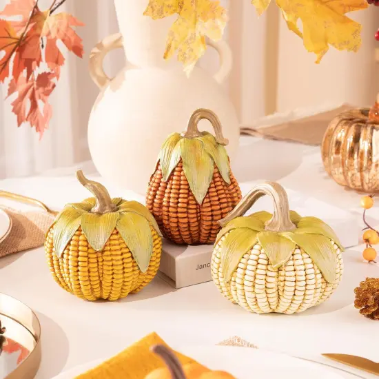 3 Artificial Corn Fall Decorations {3}