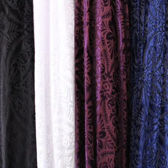 1 Yard Lili Damask Fabric Multipurpose 36" x 60" White {2}