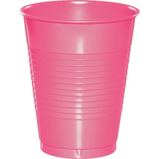240 pc Bulk Candy Pink 16 oz Plastic Cups {1}