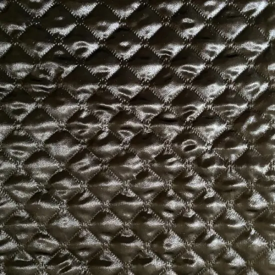 1 Yard Quilted Padded Fabric 60&Prime; Wide 100% Polyester with Diamond Pattern for Jackets, Bags & Home Decor Red {4}