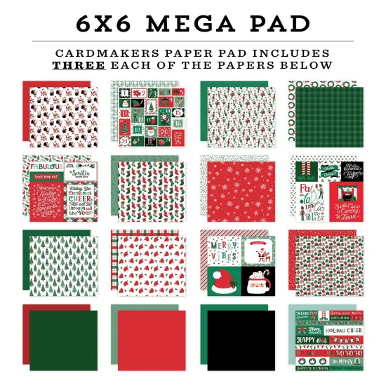 Echo Park Double-Sided Cardmakers Mega Pad 6"X6"-Christmas Express {3}