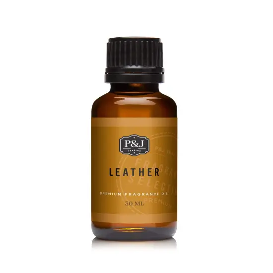 P&J Trading - Leather Scented Oil 30ml - Fragrance Oil for Candle Making, Soap Making, Diffuser Oil {1}