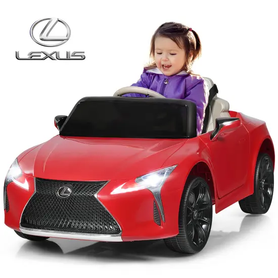 Costway 12V Kids Ride on Car Lexus LC500 Licensed Remote Control Electric Vehicle Red {2}