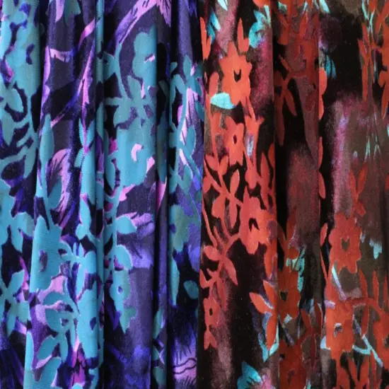 1 Yard Dainty Floral Fabric Multipurpose 36" x 60" Purple {3}