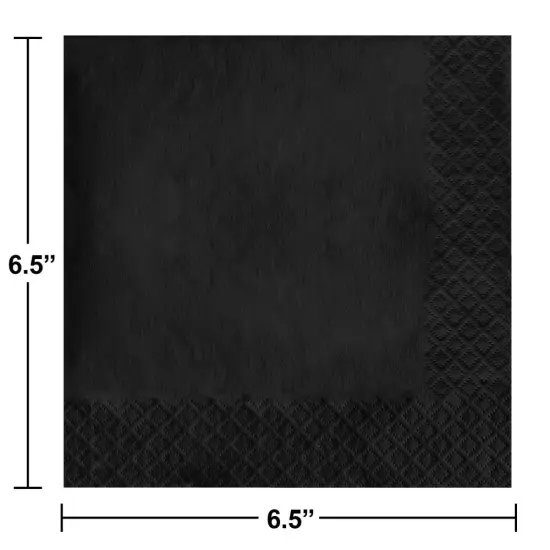 Black Velvet Luncheon Napkin 2Ply (150/Pkg) {2}