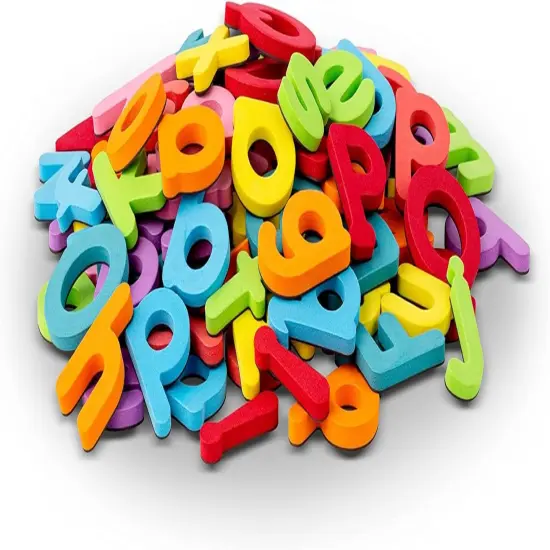 Magnetic Letters for Classroom Alphabet Letters Kit with Double Side - White {4}