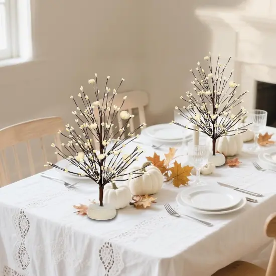Fall Decor 2 Pack Artificial Tabletop Fall Tree {2}