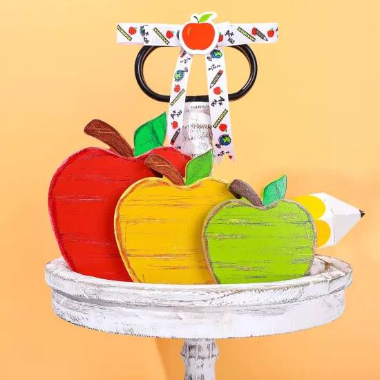 Back to School Wooden Table Decor {3}