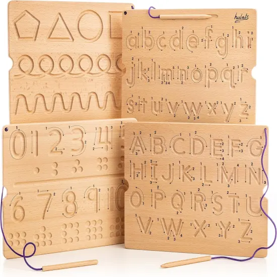 Number & Letter Tracing Boards with Direction Arrows {1}