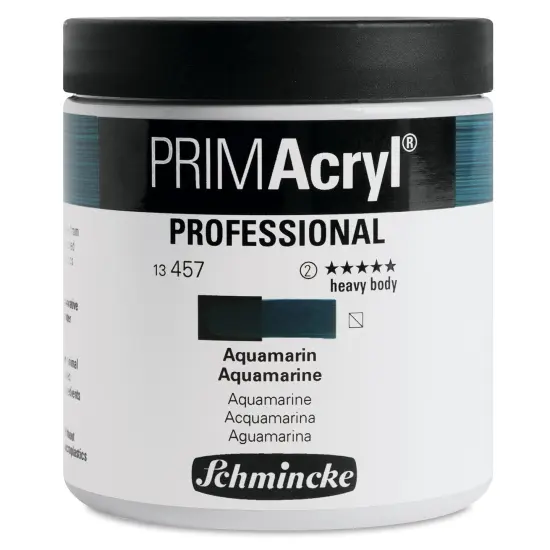 Schmincke Primacryl Professional Acrylic Paint - Aquamarine, 237 ml Jar {1}
