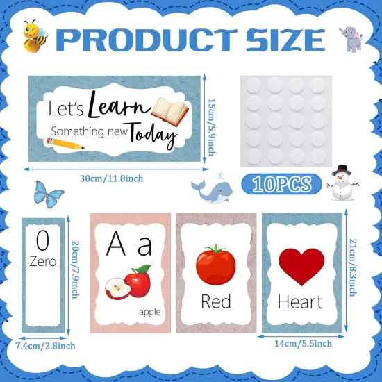 58 Pieces Alphabet and Number Bulletin Board Set {2}