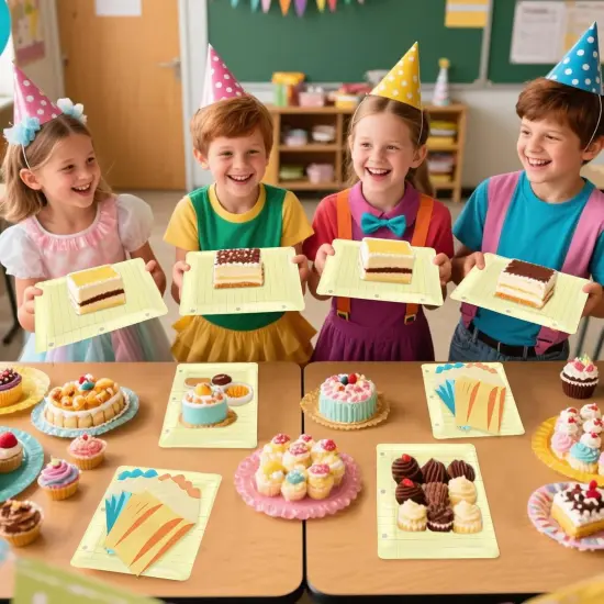 50Pcs Back to School Notebook Plates with Pencil & Napkins {2}