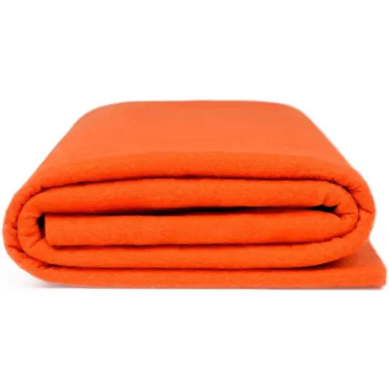 Orange Acrylic Felt Fabric Soft Durable 1.6mm Thick Craft DIY Arts Crafts Decorations Sewing 1 Yard 72&Prime; Wide {1}