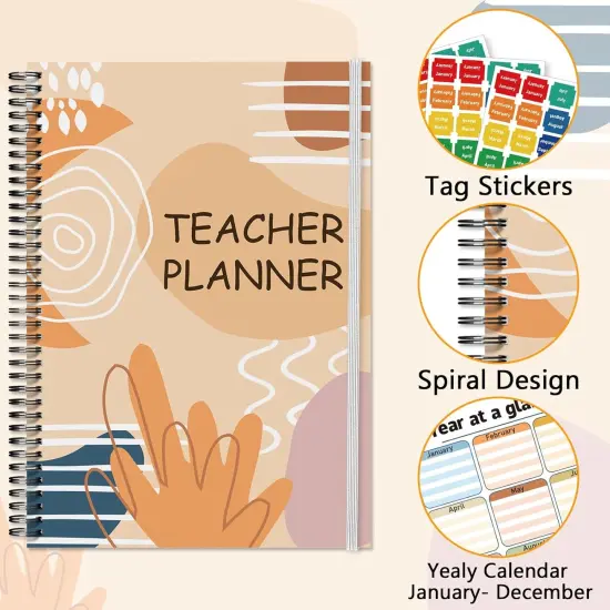 Teacher Planner Book - A4 Size (Boho) {5}