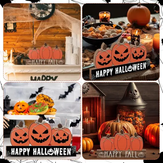 Halloween Tabletop Decor Fall Pumpkin {5}