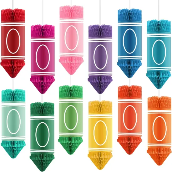 Back to School Decorations Hanging Honeycomb Tissue Paper {1}