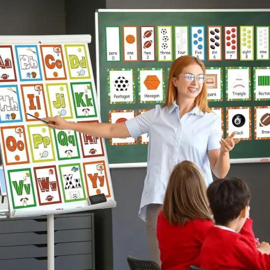 57 Pcs Alphabet and Number Bulletin Board Set {5}