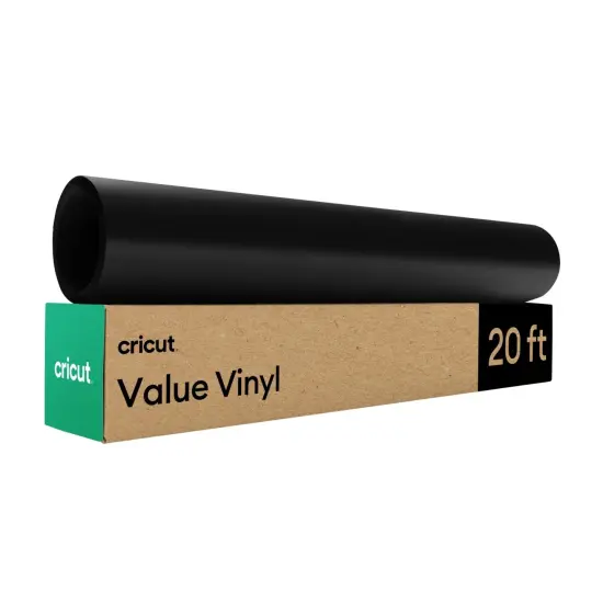 Cricut Value Vinyl - Matte, Black - 12 in x 20 ft (1) {1}