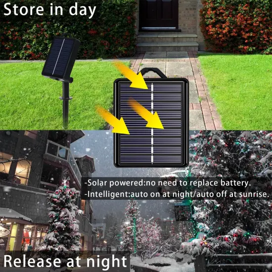 Solar Christmas String Lights Outdoor Waterproof Decorations, Red White Green Fairy Lights, 2PACK Total 400LED 144FT with 8Modes, Outside Lights for Tree, Garden, Patio, Fence, Balcony {6}