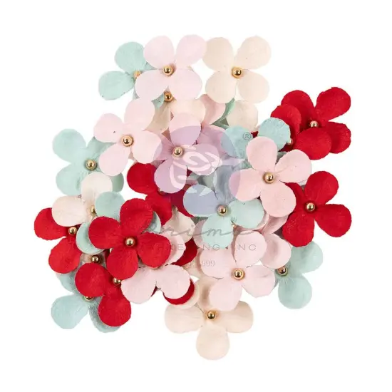 Prima Marketing Frank Garcia Paper Flowers 36/Pkg-Delicate & Sweet, Cherry Sweet {1}
