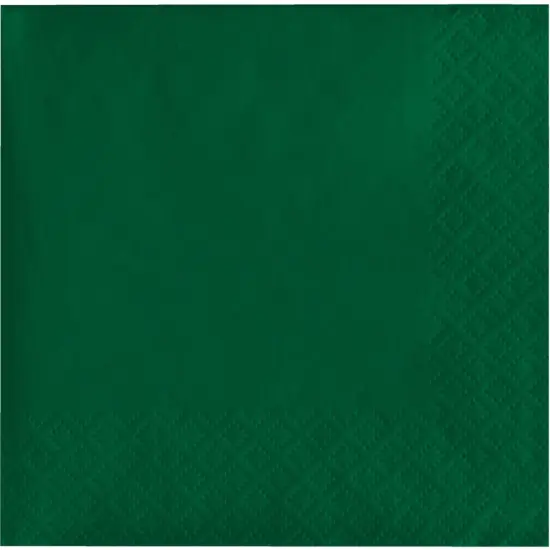 1200 pc Bulk Hunter Green Paper Beverage Napkin 2ply {1}